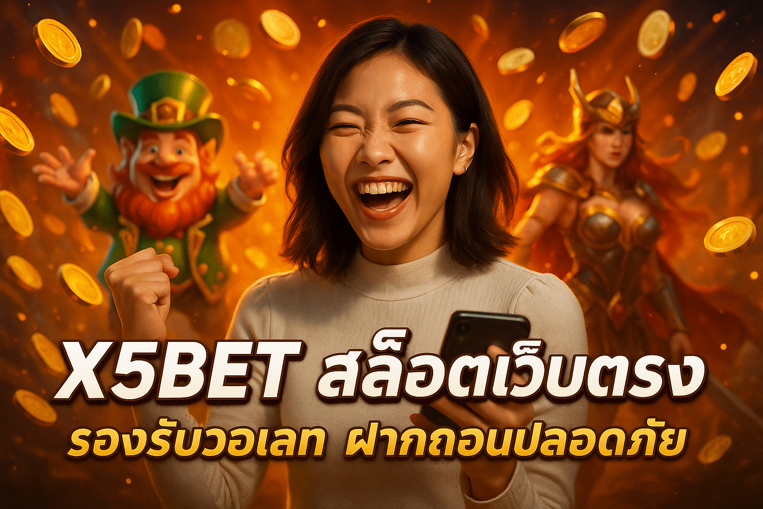 X5BET สล็อตเว็บตรง รองรับวอเลท ฝากถอนปลอดภัย