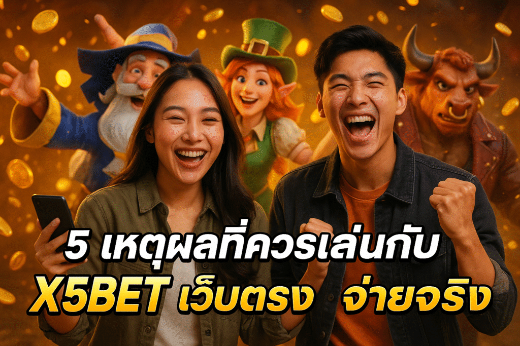 5 เหตุผลที่ควรเล่นกับ X5BET เว็บตรง จ่ายจริง