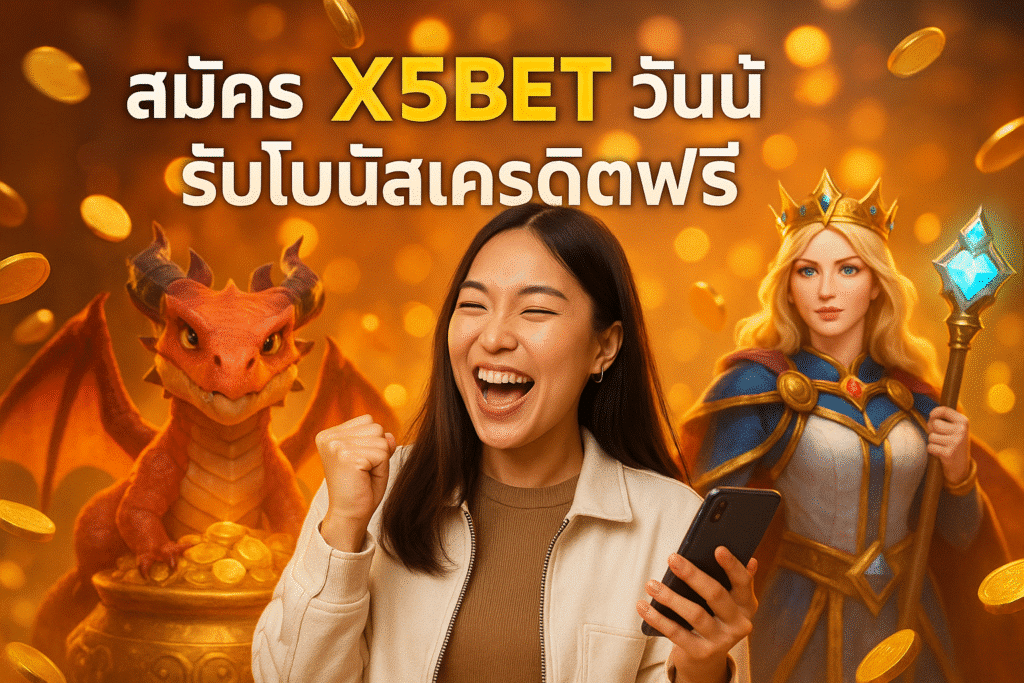 สมัคร X5BET วันนี้ รับโบนัสเครดิตฟรี