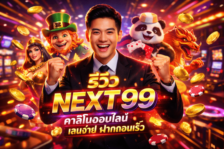 รีวิว NEXT99 คาสิโนออนไลน์ เล่นง่าย ฝากถอนเร็ว